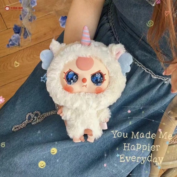 Baby Three Big Head Baby Zipper Bag • Full Case - 6 BLIND BOX - LARGE Plush🐣 - Picture 9 of 12